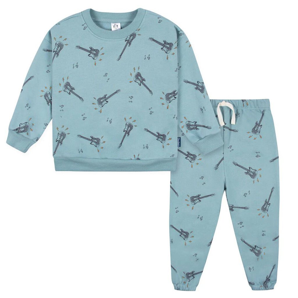 Ensemble 2 pcs pantalon + coton ouate GUITARE 18 mois