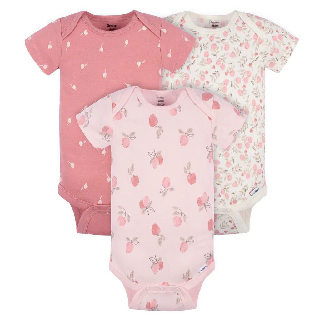 Paquet de 3 cache couches APPLEY SWEET 3 Pack Onesies 3-6 mois