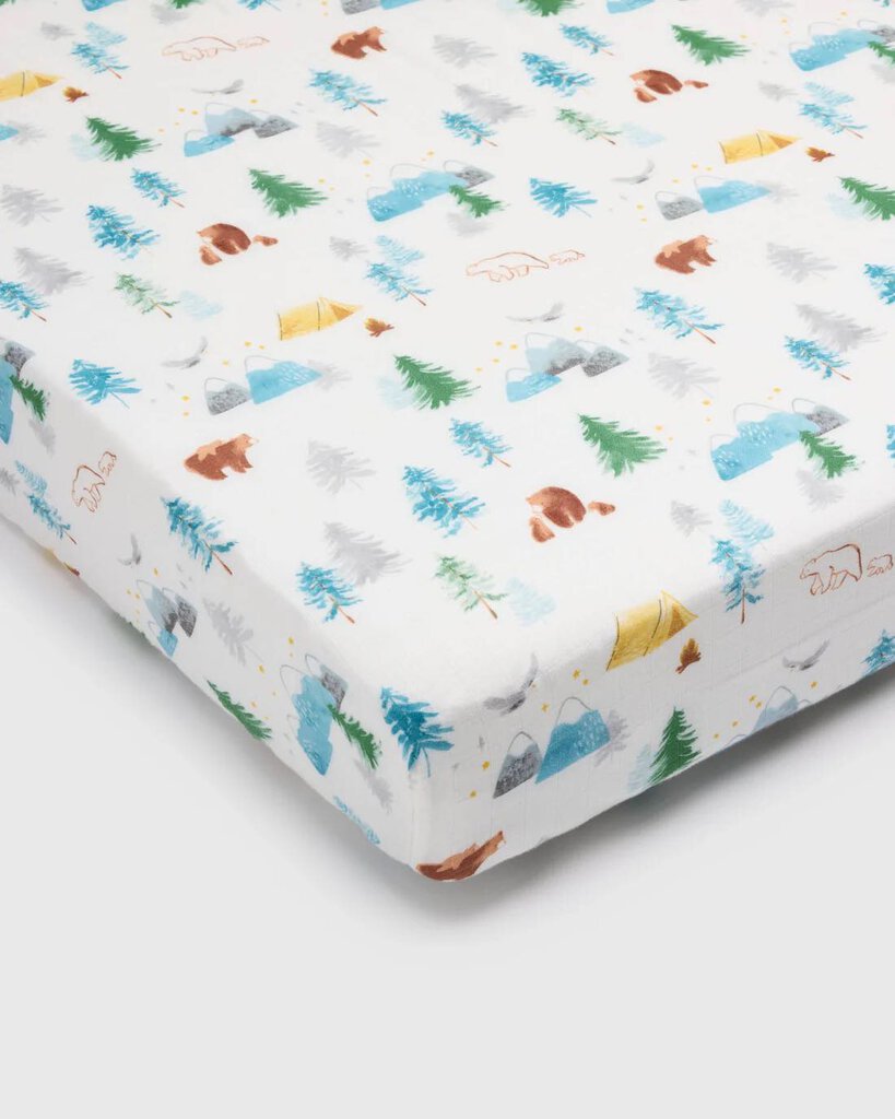 Drap contour pour lit de bébé / basinette - ADVENTURE BEGINS