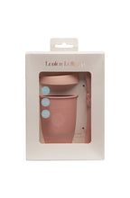 Charger l&#39;image dans la galerie, Verre avec couvercle et paille en silicone - Kids&#39; cup with straw - BUNNY
