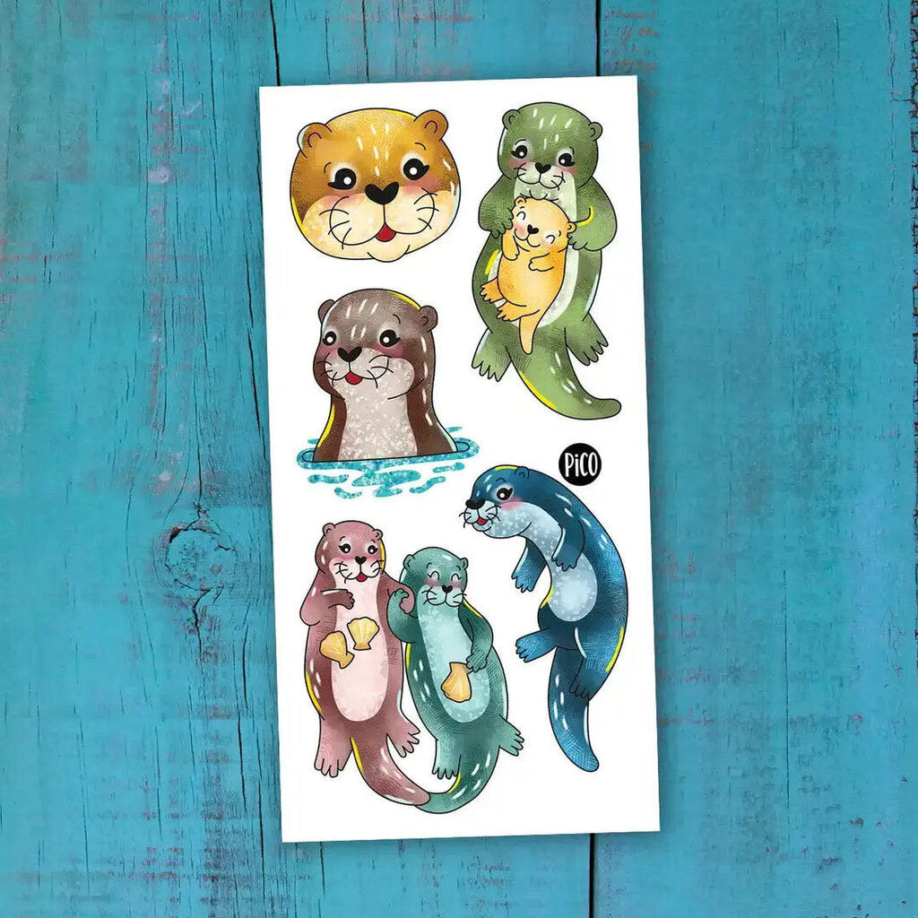 LES LOUTRE ENJOUÉES Tatouages temporaires - CREATION QUEBECOISE