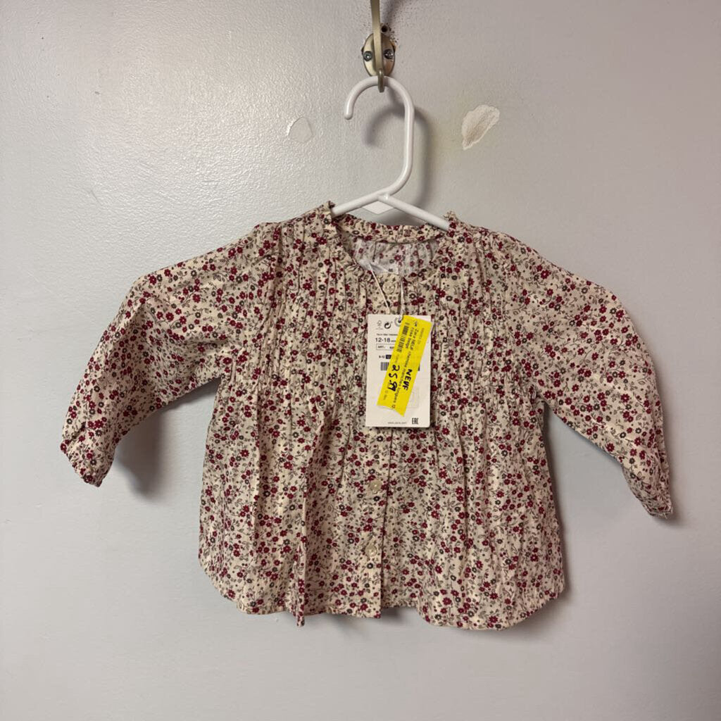 NEUF chemise manches longues 12-18 mois