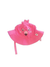 Charger l&#39;image dans la galerie, Chapeau ETE UPF50 - Flamant rose 3-6 MOIS

