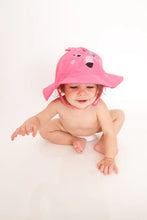 Charger l&#39;image dans la galerie, Chapeau ETE UPF50 - Flamant rose 3-6 MOIS
