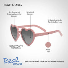 Charger l&#39;image dans la galerie, Lunettes de soleil HEART Rose Tan Pink - 2 ans +
