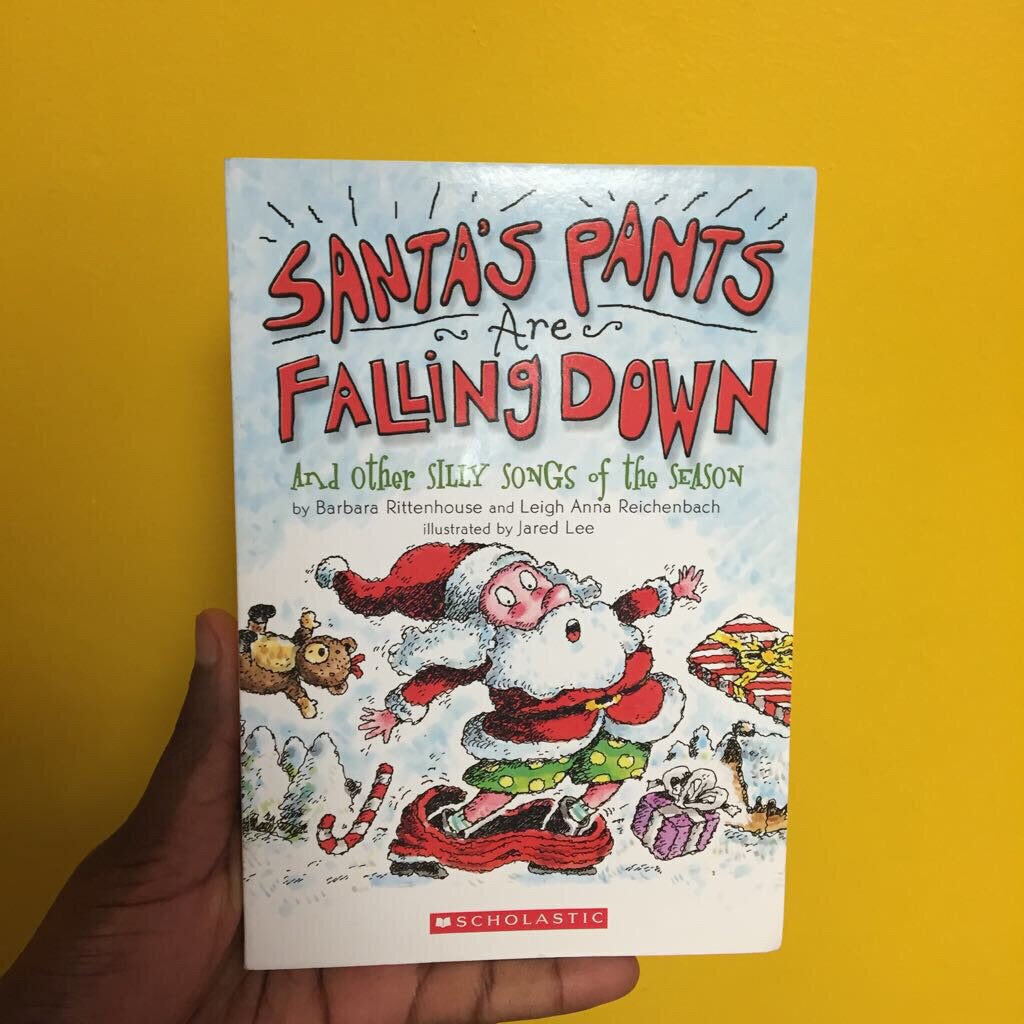 santa's pants falling down