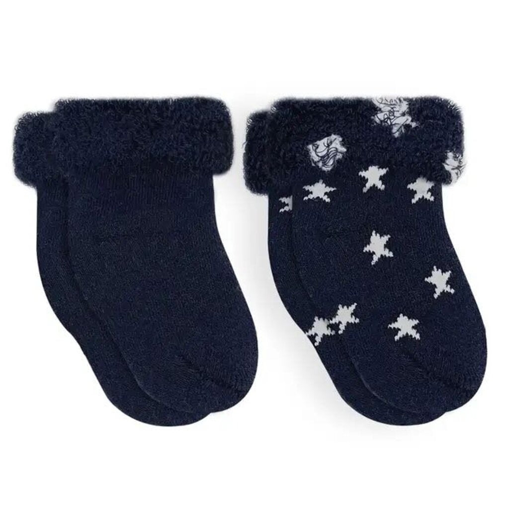 2 paires de chaussettes STARS 3-6 mois