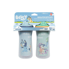 Charger l&#39;image dans la galerie, Paquet de 2 Bouteilles - Insulated Sippy Cup BLUEY 9oz
