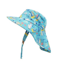 Charger l&#39;image dans la galerie, MEDUSE Chapeau d&#39;été avec cape JELLYFISH sun hat with neck cape 2-4 ans
