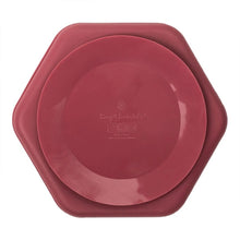 Charger l&#39;image dans la galerie, Assiette en silicone 3 compartiments BURGUNDY

