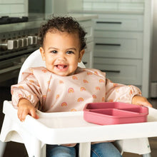 Charger l&#39;image dans la galerie, Assiette en silicone 3 compartiments BURGUNDY

