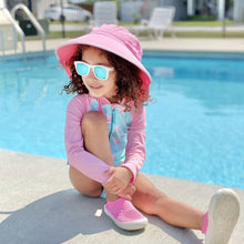 Charger l&#39;image dans la galerie, Lunettes de soleil polarisées flexibles UV-400 avec sangle pour bébé et enfant WHITE AURORA - 6 mois - 2 ans
