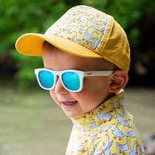 Charger l&#39;image dans la galerie, Lunettes de soleil polarisées flexibles UV-400 avec sangle pour bébé et enfant WHITE AURORA - 2-6 ans

