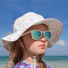 Charger l&#39;image dans la galerie, Lunettes de soleil polarisées flexibles UV-400 avec sangle pour bébé et enfant WHITE AURORA - 2-6 ans
