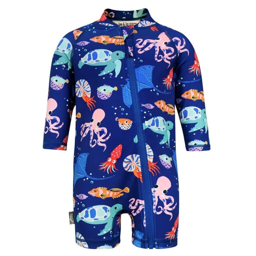 Combinaison MAILLOT anti UV 1 pièce manches longues SEA FRIENDS 3 ans