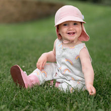 Charger l&#39;image dans la galerie, Bonnet chapeau été à rabat en coton - 0-3 mois
