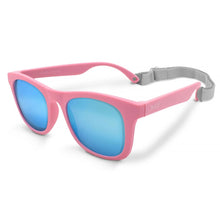 Charger l&#39;image dans la galerie, Lunettes de soleil polarisées flexibles UV-400 avec sangle pour bébé et enfant PEACH PINK AURORA - 6 mois - 2 ans
