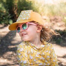 Charger l&#39;image dans la galerie, Lunettes de soleil polarisées flexibles UV-400 avec sangle pour bébé et enfant PEACH PINK AURORA - 6 mois - 2 ans
