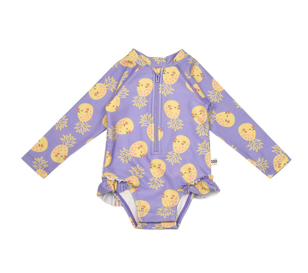 Combinaison de surf MAILLOT une pc pour ANANAS - PINEAPPLE 6-12 mois