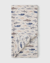 Charger l&#39;image dans la galerie, Couverture Lange En Mousseline - SHARKS
