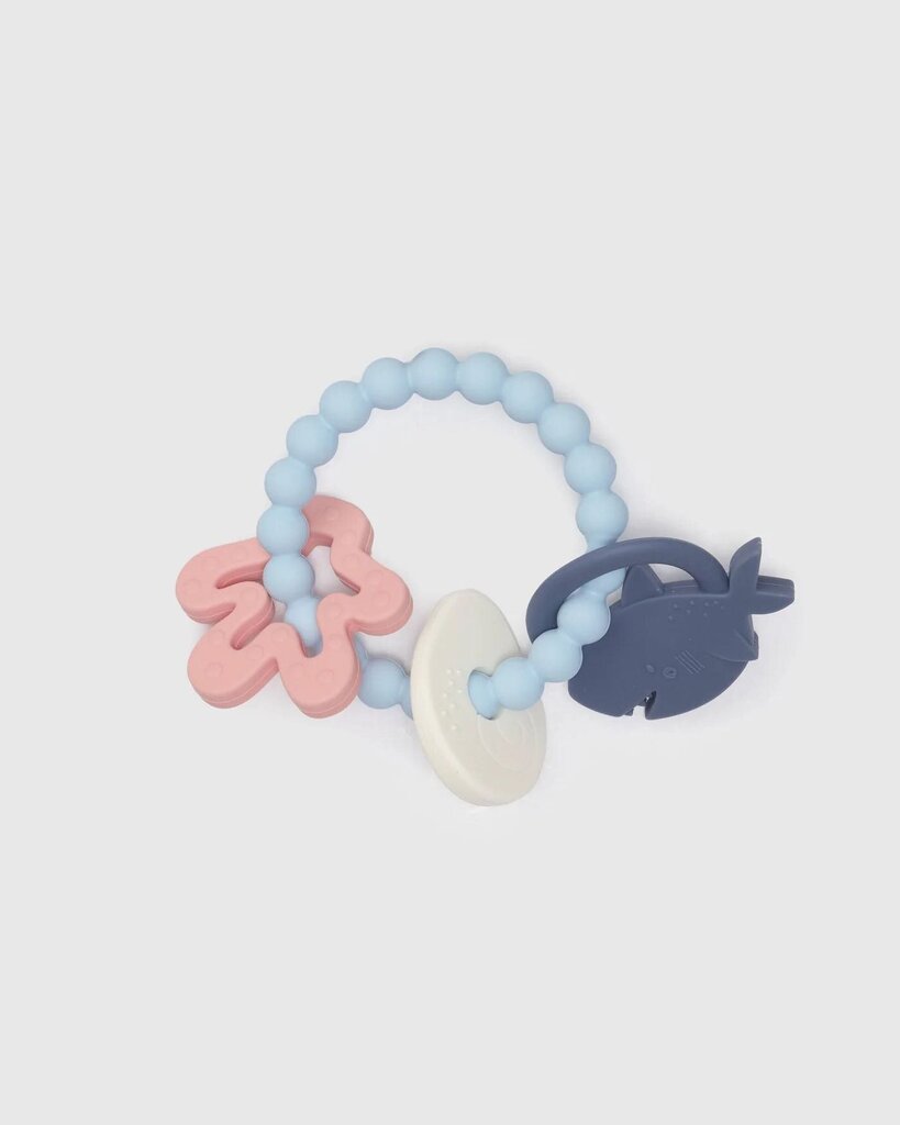 Anneau avec jouet de dentition - Teething Charms SHARKS