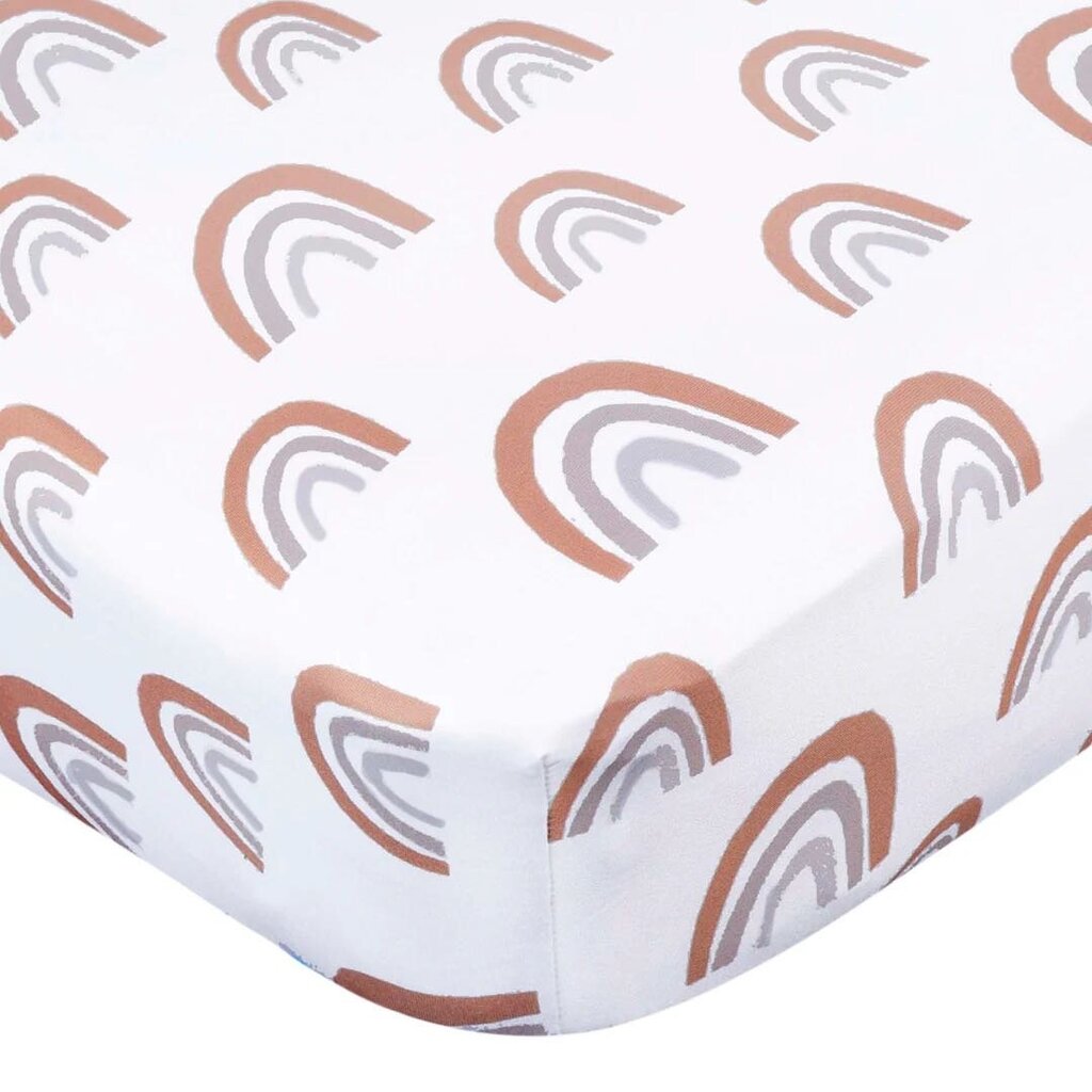 Drap contour pour lit de bébé - Creeb Sheet BOHO RAINBOW