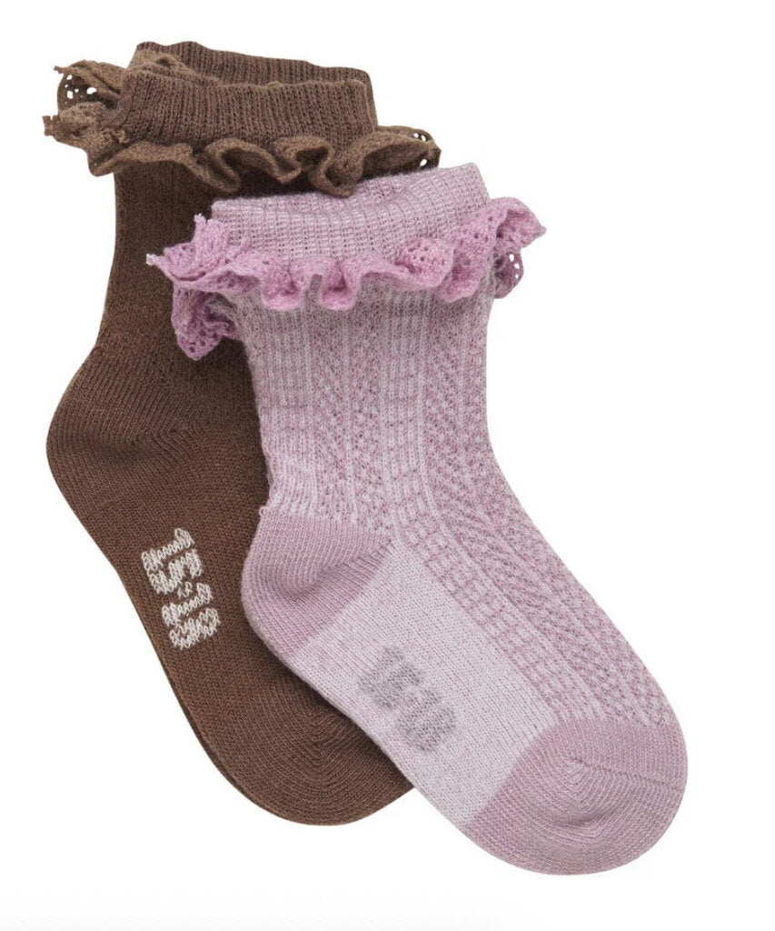 Paquet de 2 paires de bas BORDURE Dentelle 31-34