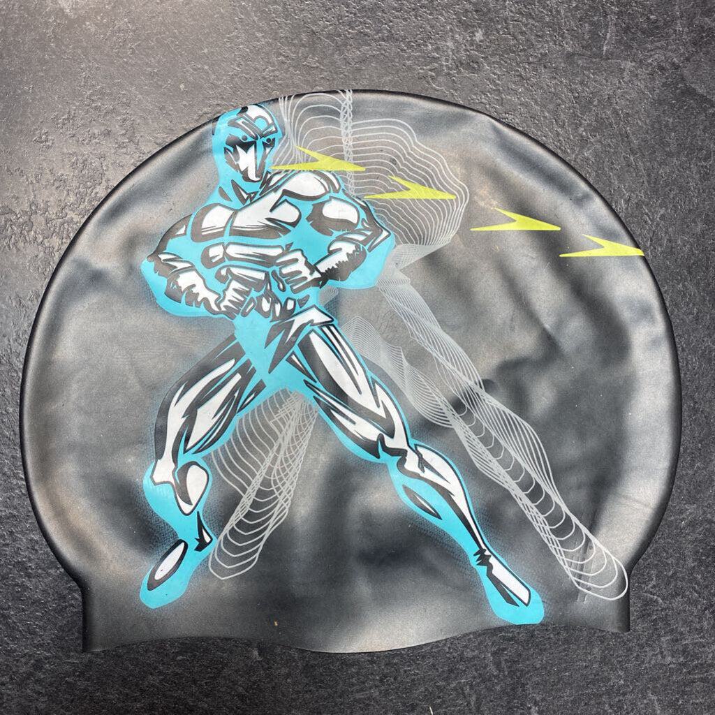 Bonnet de piscine en caoutchouc +/-8-10 ans