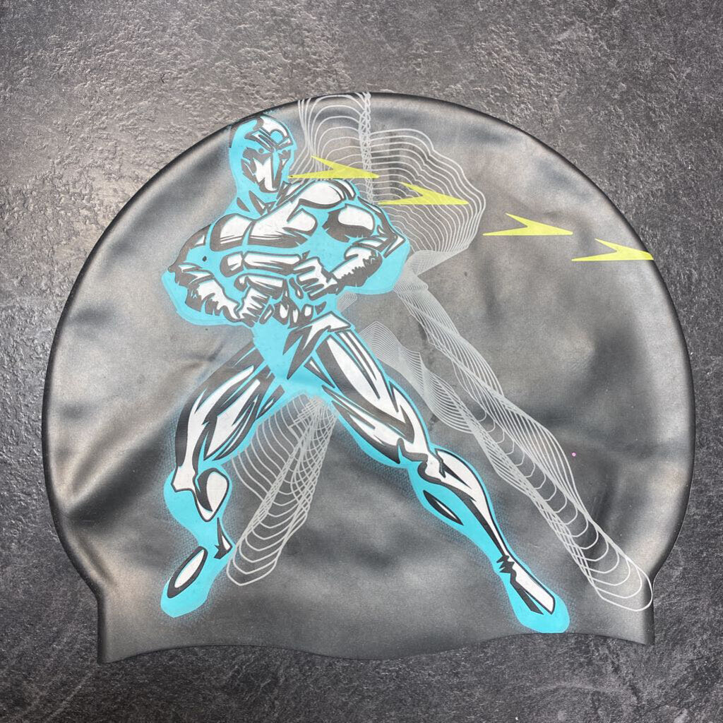 Bonnet de piscine en caoutchouc +/-8-10 ans