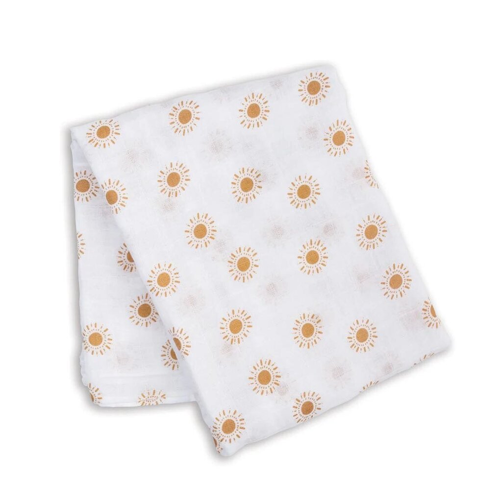 SOLEILS - Couverture en mousseline OU pour emmailloter - Swaddling blanket SUNS