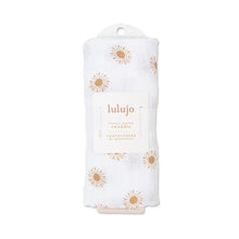 Charger l&#39;image dans la galerie, SOLEILS - Couverture en mousseline OU pour emmailloter - Swaddling blanket SUNS
