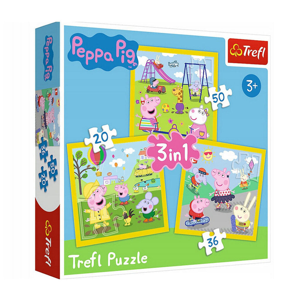 Casse tete 3 en 1 Peppa Pig 20/36/50 pcs