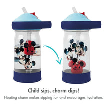 Charger l&#39;image dans la galerie, Bouteille d&#39;eau avec paille MICKEY MOUSE Sip &amp; See Water Bottle with straw 12 oz
