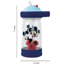 Charger l&#39;image dans la galerie, Bouteille d&#39;eau avec paille MICKEY MOUSE Sip &amp; See Water Bottle with straw 12 oz
