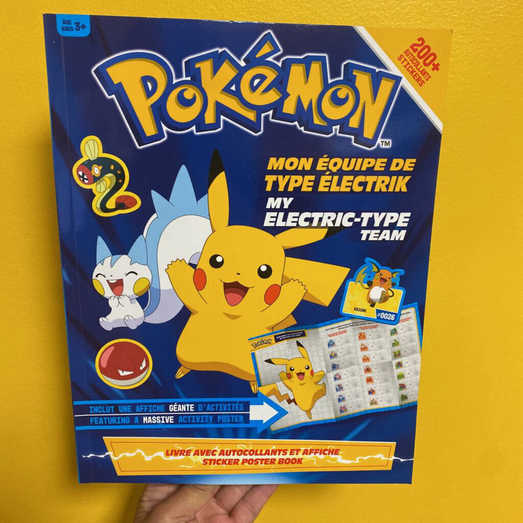 NEFUF livre d'activite Pokemon avec autocollants