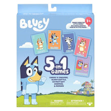 Charger l&#39;image dans la galerie, Jeux de cartes BLUEY 5 in 1 Card Game Set
