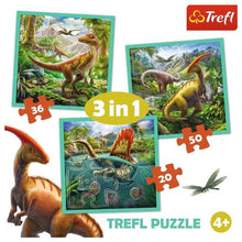 Charger l&#39;image dans la galerie, Casse tete 3 en 1 DINOSAURES puzzle
