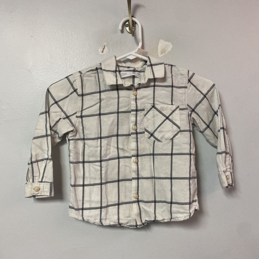 Chemise manches longues - 3-4 ans