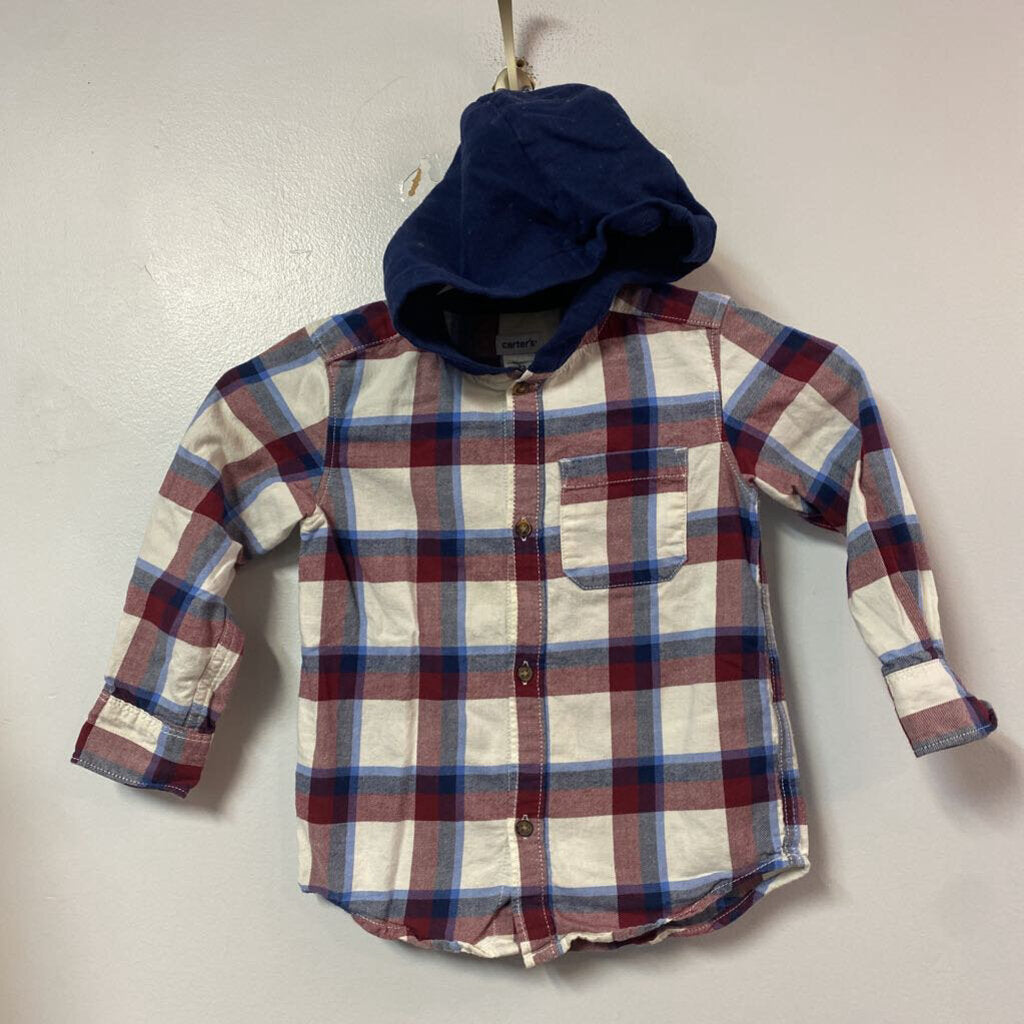 Chemise manches longues avec capuchon - 3 ans