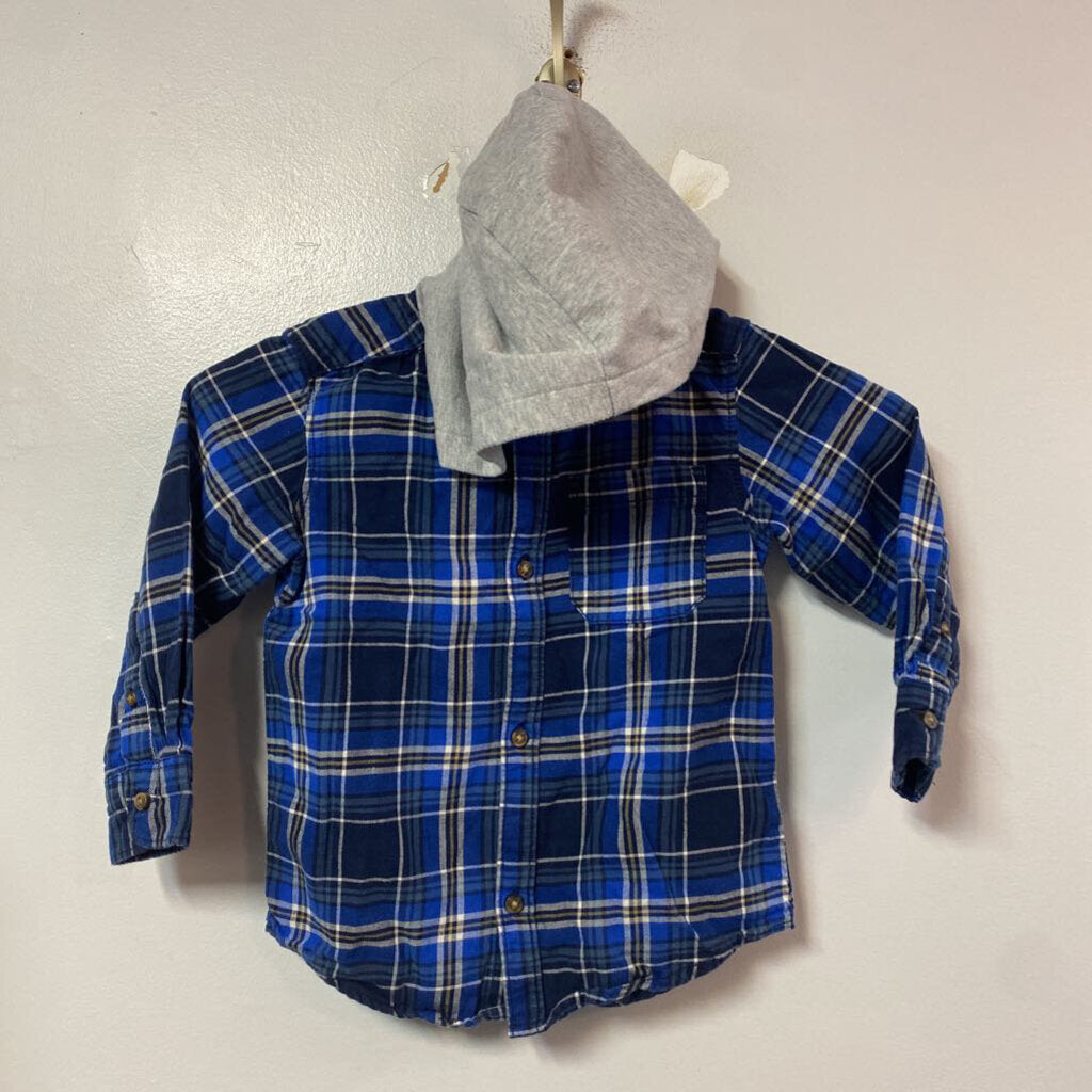 Chemise manches longues avec capuchon - 3 ans