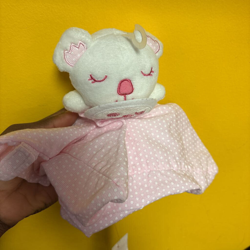 Doudou avec peluche tete de SOURIS