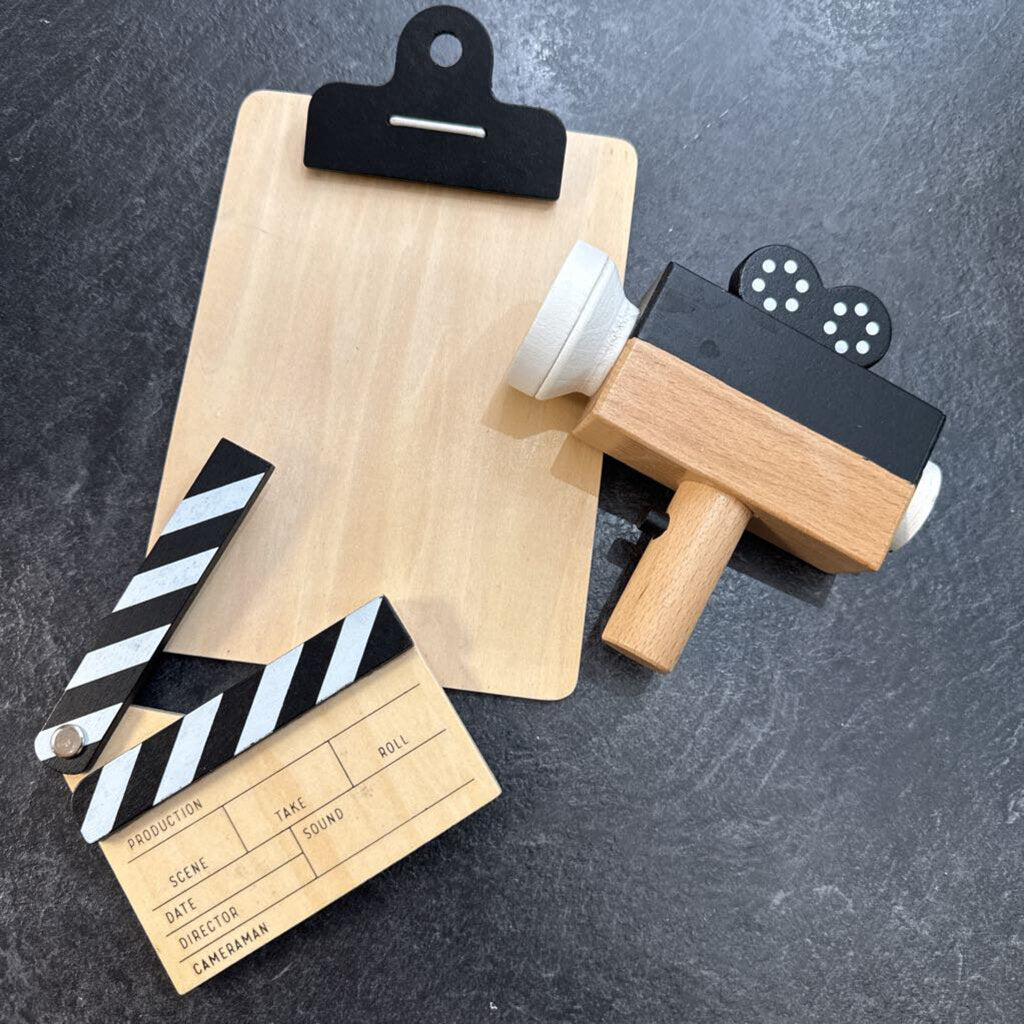 Lot de 3 petits jouets en BOIS de Cineaste