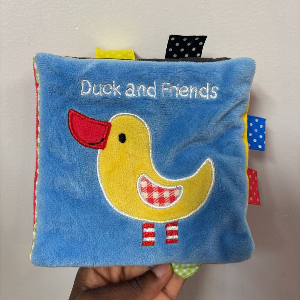 Livre en TISSU a texturee Duck and friends