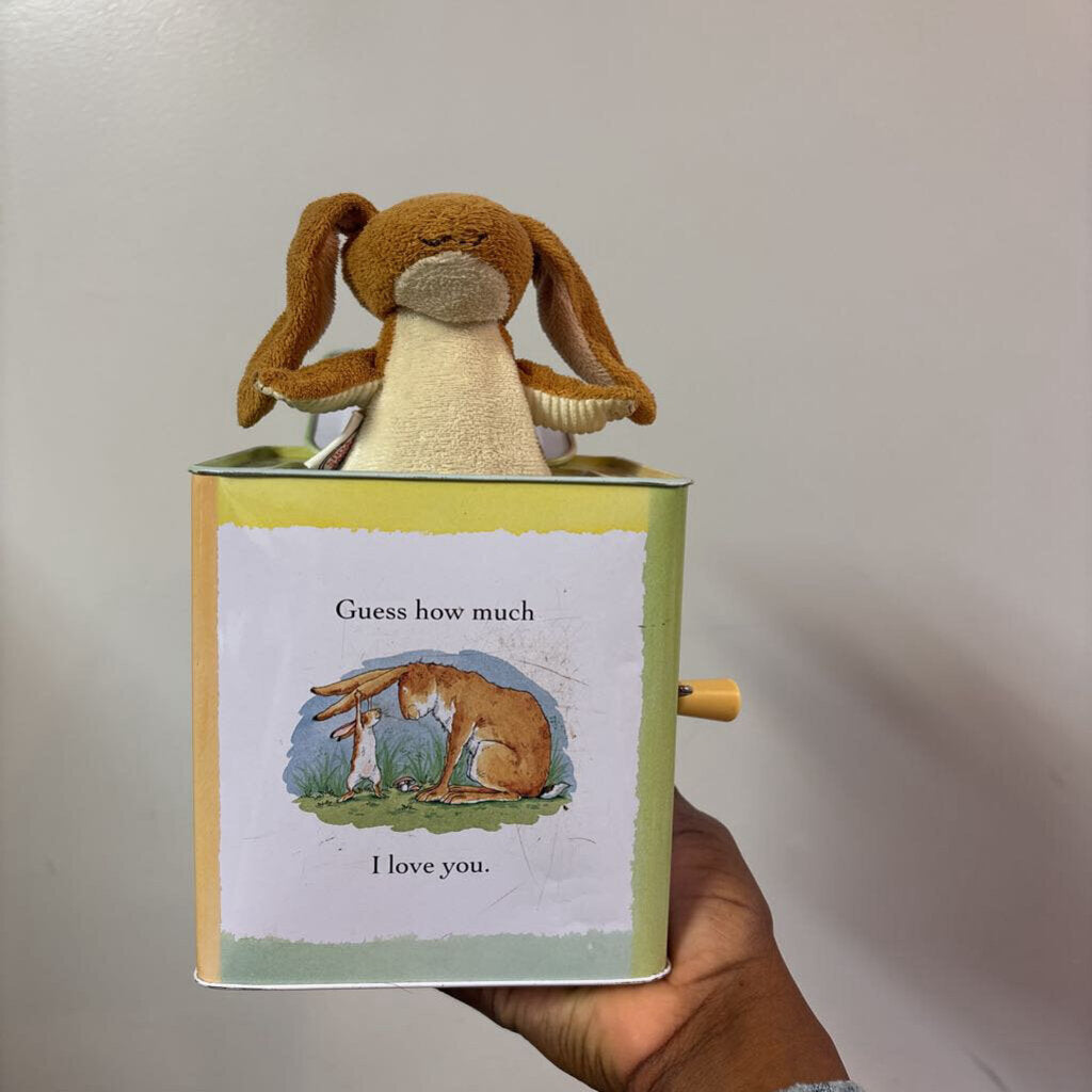JOUET RARE Boite a Surprise et MUSCIAL LAPIN