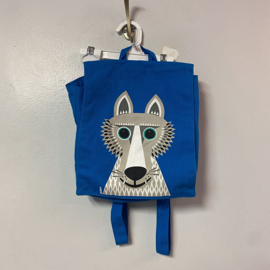 Petit Sac a dos en coton biologique LOUP