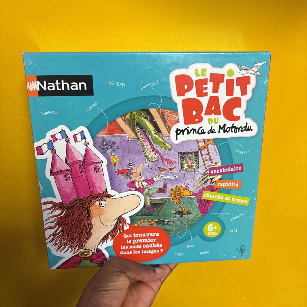 COMPLET Jeu d'apprentissage de rapidite Le Petit Bac du Prince de Motordu