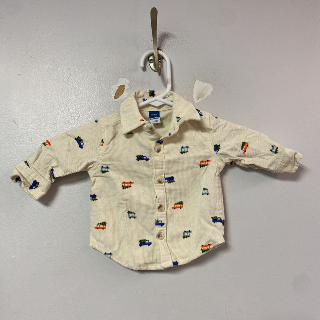 chemise manches longues CORDUROY 0-3 mois