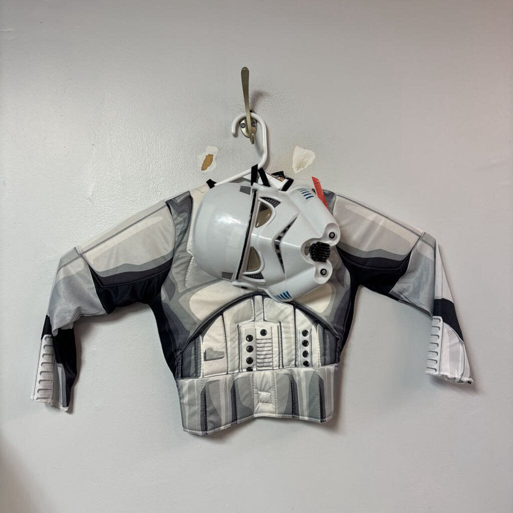 DEGUISEMENT 2 pcs haut + masque STORMTROOPER +/- 4-6 ans