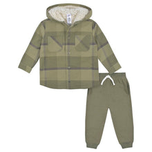 Charger l&#39;image dans la galerie, Ensemble 2 pcs Flanel et jogging - 2 pc Jacquet + jogger 18 mois

