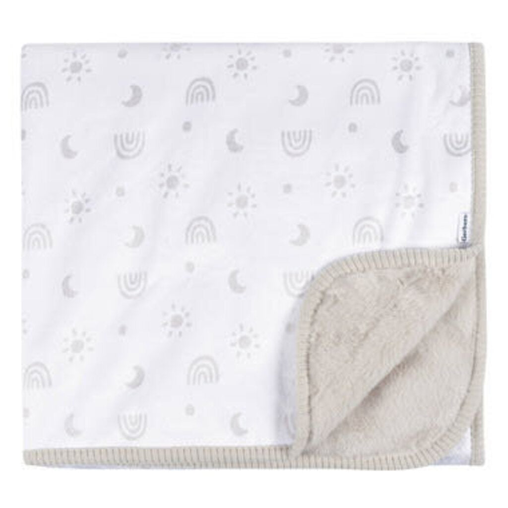 Couverture en peluche - Plush Blanket BOHO RAINBOW